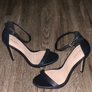 Aldo Black Caraa high heeled Sandal